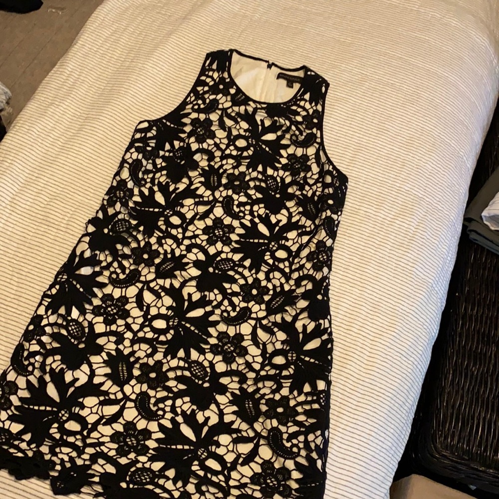 Banana Republic Black Lace Midi Dress